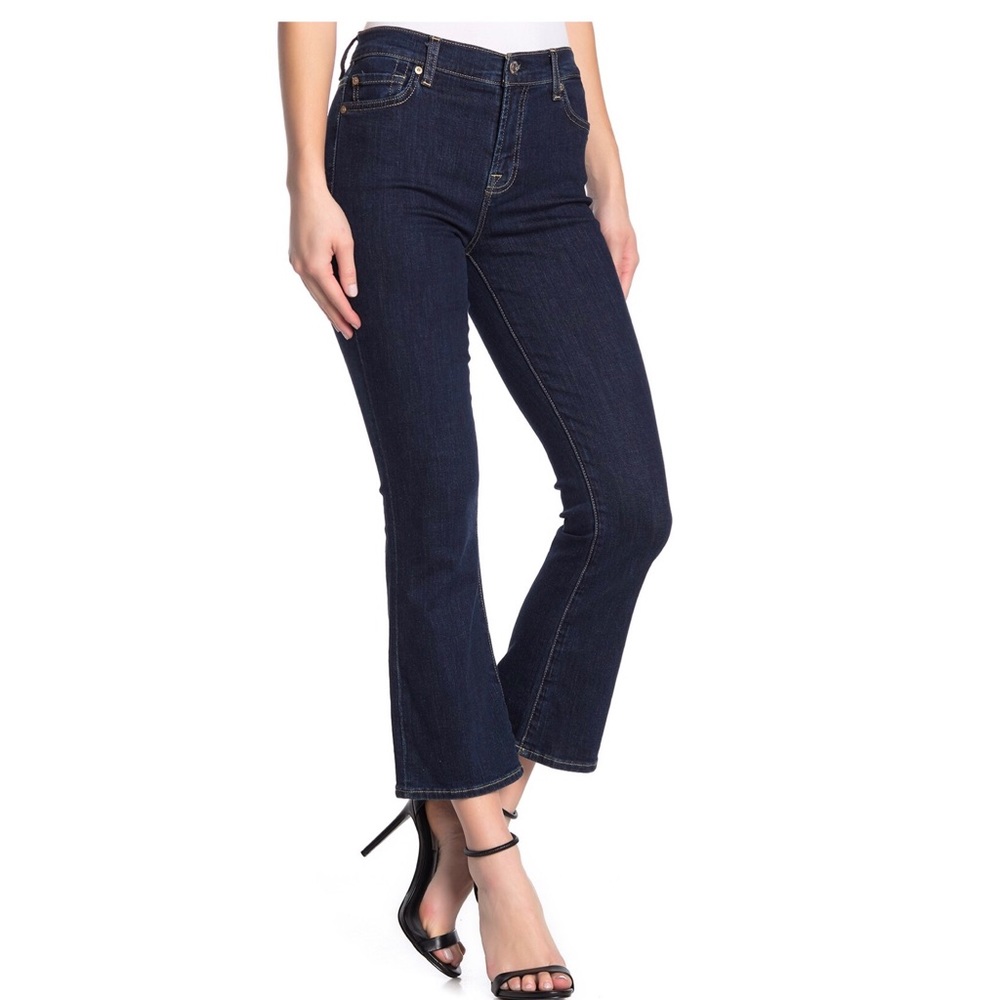 NWT 7 For All Mankind High Waist Slim Kick Crop